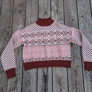 Vintage American Eagle Fair Isle Knit Sweater Small